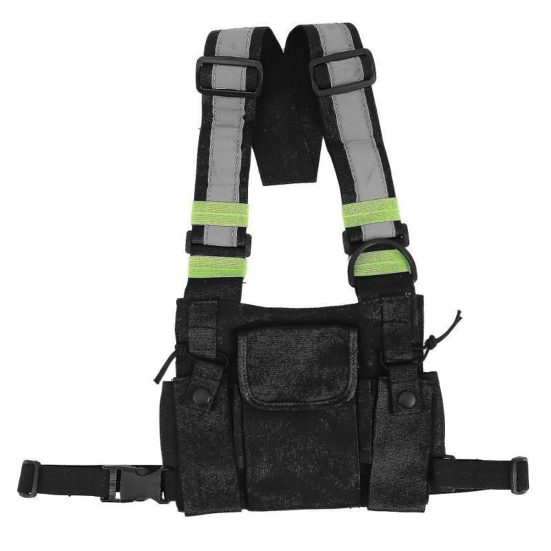 Radios Pocket Radio Chest Harness Chest Front Pack Pouch Holster Vest Carry Case For 2 Way Radio Wa