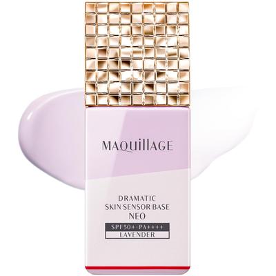 Maquillage База-сенсор Dramatic Skin NEO Лавандовый 25 мл SPF50+ PA++++ Жидкая основа под макияж Без отдушек Стойкость Контроль жирности Защита от УФ-лучей Коррекция пор