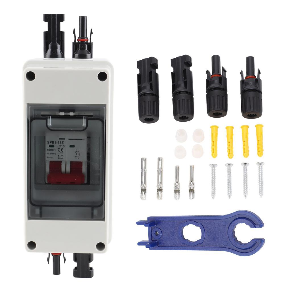 Solar Disconnect Switch Mini Circuit Breaker with IP65 Waterproof Distribution Box PV Disconnector DC500V