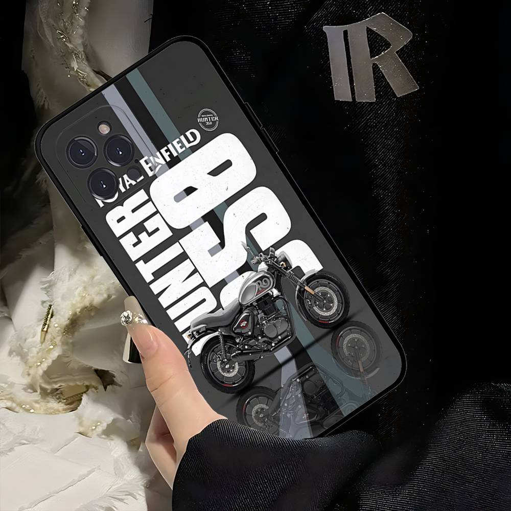R-ROYALS E-ENFIELDS Logo Phone Case For IPhone 17 16 15 14 13 12 Mini 11 Pro Plus Soft Silicone Cover