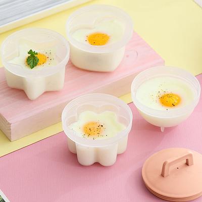 4 шт./компл., милые инструменты для яйцеварки с щеткой, пластиковый котел для яиц, браконьер для детей, форма для выпечки яиц, кухонные аксессуары