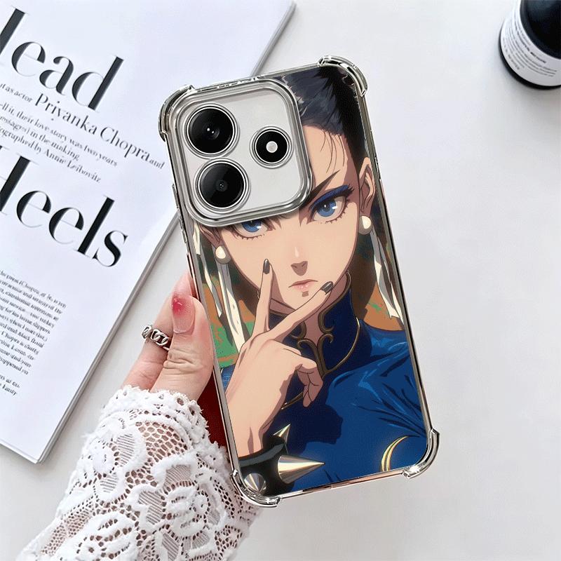 ChunLi S-Street F-FighterS Покрытие Чехол для телефона Для Xiaomi Redmi Note 14 15 Pro Plus 13 12 11 11S 11T 10 9S 9 5G Защита от падения Подушка безопасности