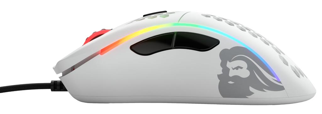 Glorious Model D Мышь Проводная игровая компьютерная эргономика RGB светящаяся 6 программных кнопок DPI 12 игровая компьютерная мышь (69 г)