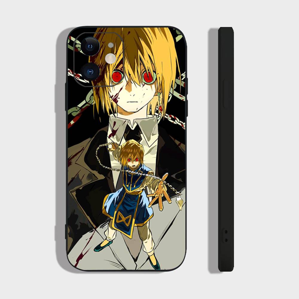 HUNTER X HUNTER Аниме Курапика Чехол для телефона Для IPhone 17 Air 16 15 14 13 Pro Max 11 12 Черный Силиконовый Чехол