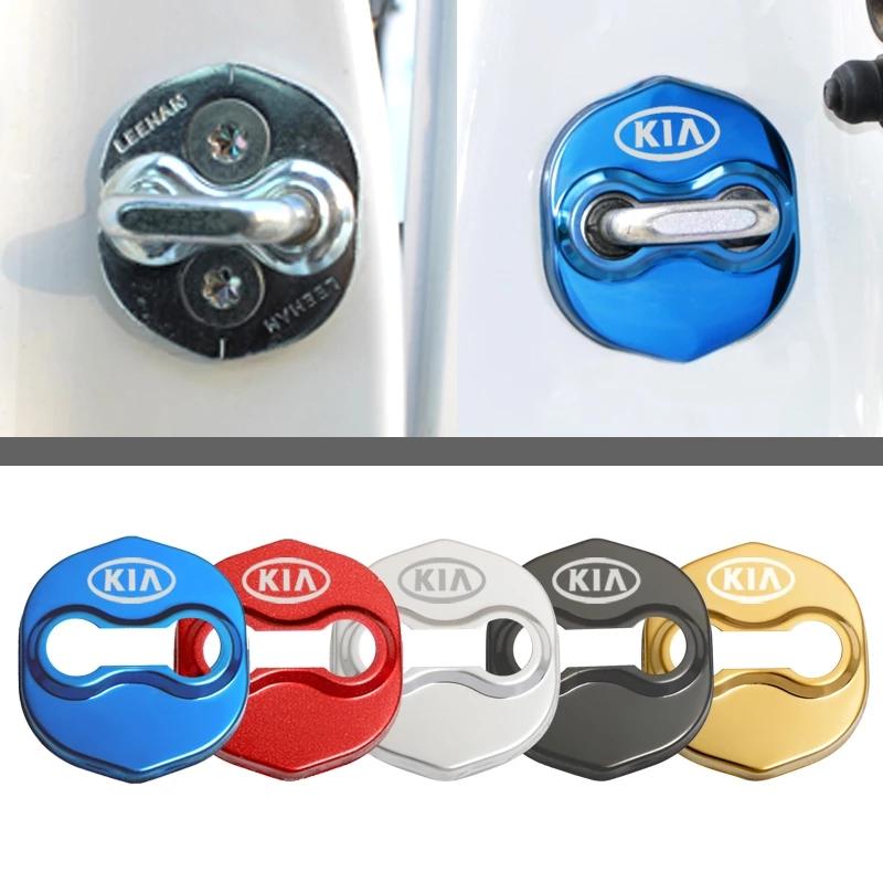 4PCS Car Door Lock Cover Logo Protection Stickers For KIA K3 K5 KX3 KX5 KX7 Sportage R Forte Carens Stinger Sorento Accessories xmwcj44