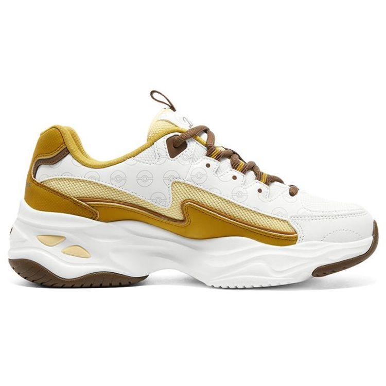 Skechers DLites 4.0 Сетчатая Кожаная Модные Удобные Универсальные Низкие Папины Кроссовки Женская кроссовка Белый Коричневый 800004-NAT