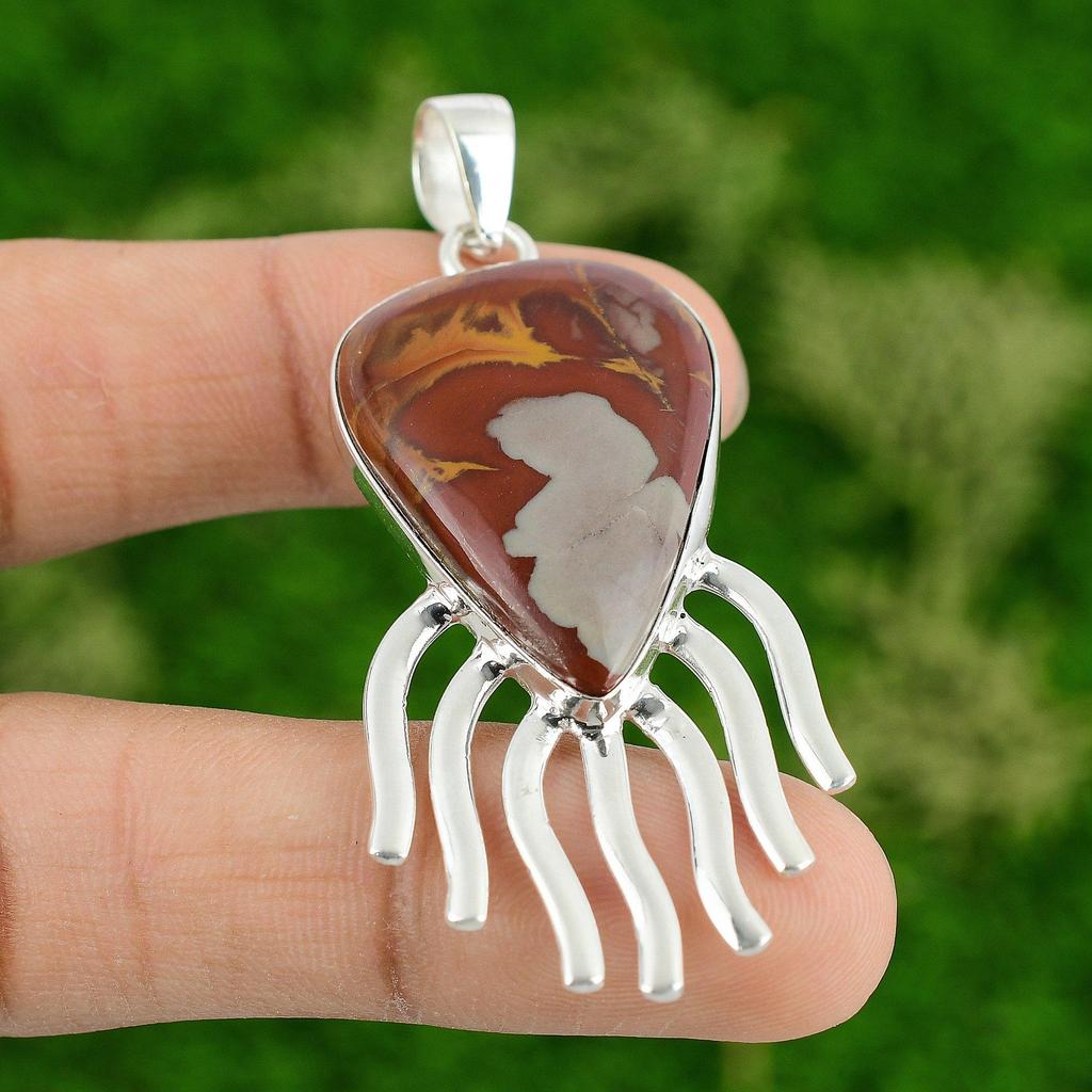Daughters Day Sale 925 Silver Pear Natural Noreena Jasper Wife Pendant Jewelry
