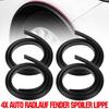 2/4 шт 150 см автомобильные расширители крыльев защита колесной арки молдинг полоса бровь губа против царапин брызговики универсальная резиновая защита