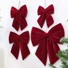 Velvet Christmas Decoration Red Christmas Hanging Ornament Christmas Tree Ornament  Christmas Tree
