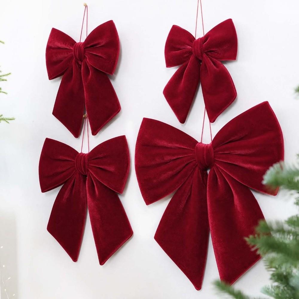 Velvet Christmas Decoration Red Christmas Hanging Ornament Christmas Tree Ornament Christmas Tree