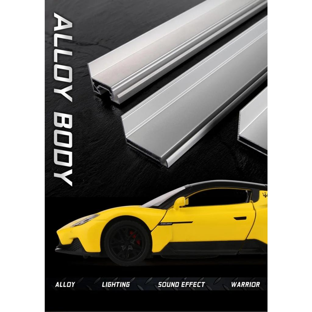 1/32 Maserati MC20 Cabrio Alloy Sports Car Model Diecast Metal Simulation Toy Model Collection Sound and Light Kids Toys Gift