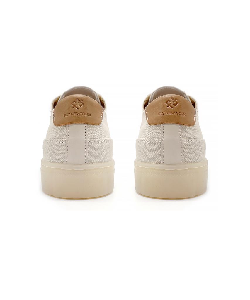Fly New York Central Canvas Women'S Sneakers Beige Fnw2311