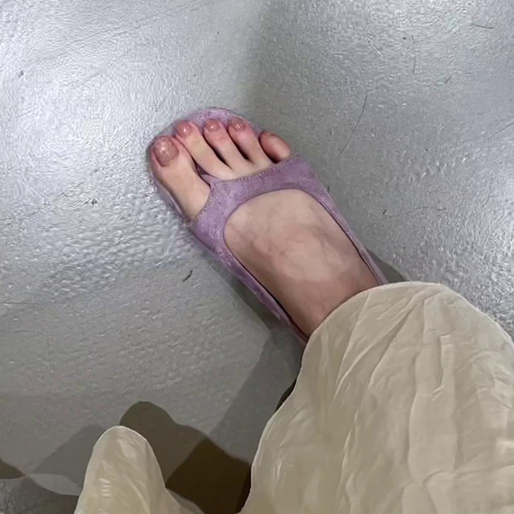 Внутренние сандалии на платформе с открытым носком, универсальные крутые шлепанцы, женские шлепанцы