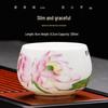 Керамическая чайная чашка для мастера Гунфу Jialang Lotus с золотой росписью