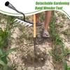 5/6 Teeth Manganese Steel Garden Hand Rake Farm Tool Weeding Scarifier Agricultural Nail Harrow Metal Harrow Garden Weeding Tool