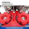 ZONESUN ZS-GTB12 Automatic Hot Melt Glue OPP/BOPP Labeling Machine High Speed Star Wheel for Round Cylindrical Oval Pump Bottles
