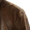 US NAVY 70s Vintage Scoville Zip G-1 Flight Jacket 42 Brown Men's Used