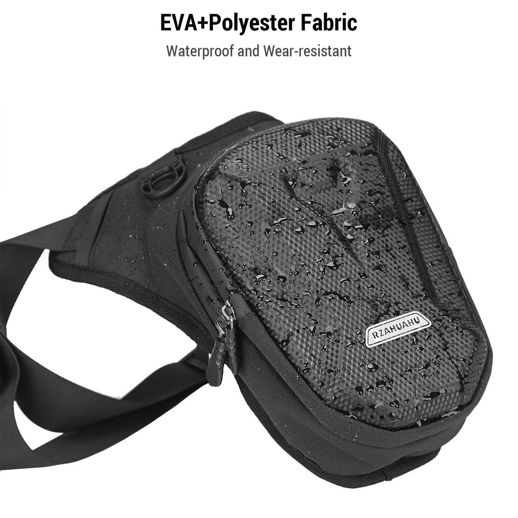 EVA Hard Shell Мотоциклетная боковая сумка для ног Водонепроницаемая уличная повседневная сумка для ног для