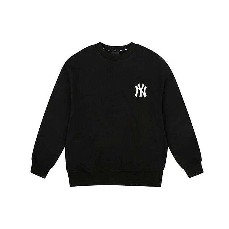 MLB Свитшоты New York Yankees Унисекс Черные С круглым вырезом Умеренные Обычные 31MT21941-50L