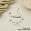 GEMCHIC Women's Stainless Steel Minimalist Love Star Overlap Layered Bracelet