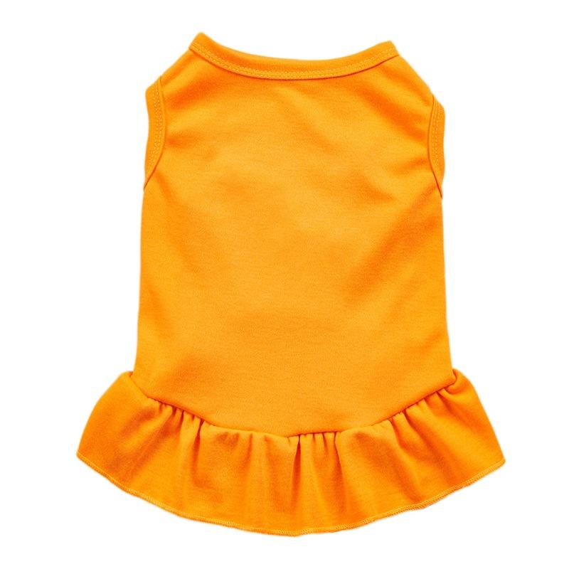 Spring Summer Solid Color Sleeveless Breathable Cotton Princess Ruffle Skirt Teddy Chihuahua Puppy Cat Cute Dog Dress