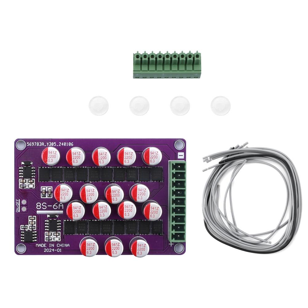 3S 4S 6S 8S 17S 6A Active Equalizer Whole Group Balancer Lifepo4 Lithium Active Battery Energy Transfer Equalization Capacitor