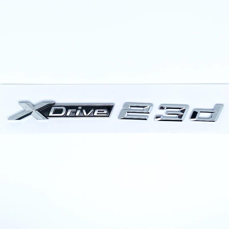 3D ABS XDrive Emblem Car Fender Rear Trunk Sticker X Drive 20d 20i 23d 23i 25d 25i 28d 28i For BMW X1 X2 X3 X5 X6 X7 uw2