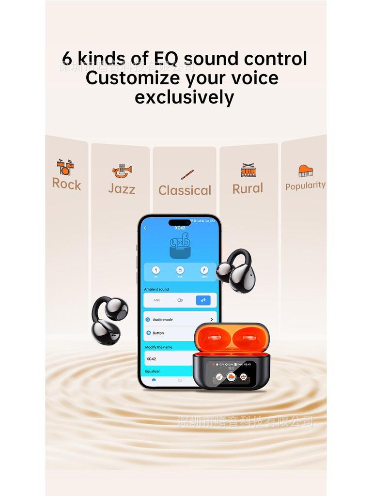 XG42 HD Большой Экран Сенсорный Экран Премиум Bluetooth Наушники для Комфортного Длительного Ношения