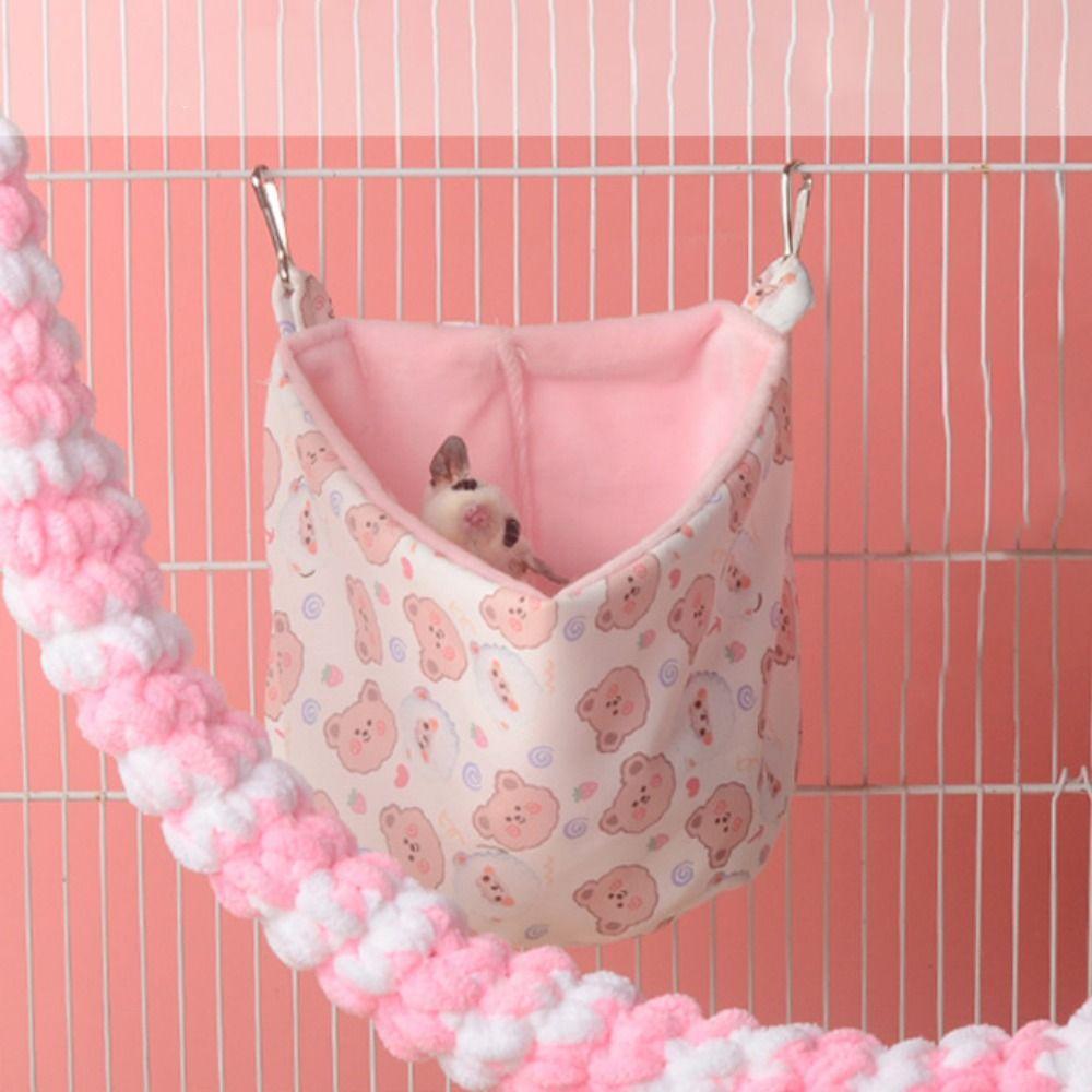Аксессуары для питомцев Холщовое подвесное гнездо для кролика домик для белки спальный мешок для морской свинки гамак для хомяка