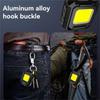 XPE Work Light COB High Power LED Flashlight Keychain Outdoor Foldable Side 2 COBs Camping Lamp USB Rechargeable IPX4 Waterproof