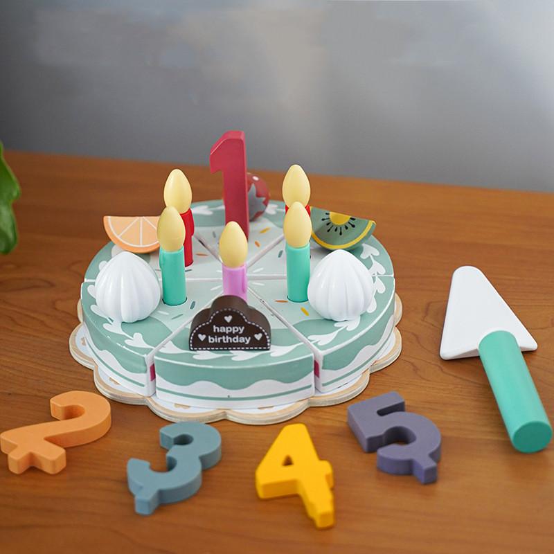 Детские деревянные игрушки, набор игрушек для кофеварки, торт, мороженое, чай, игровой набор для малышей, ролевые игры, кухонные аксессуары, подарок для детей