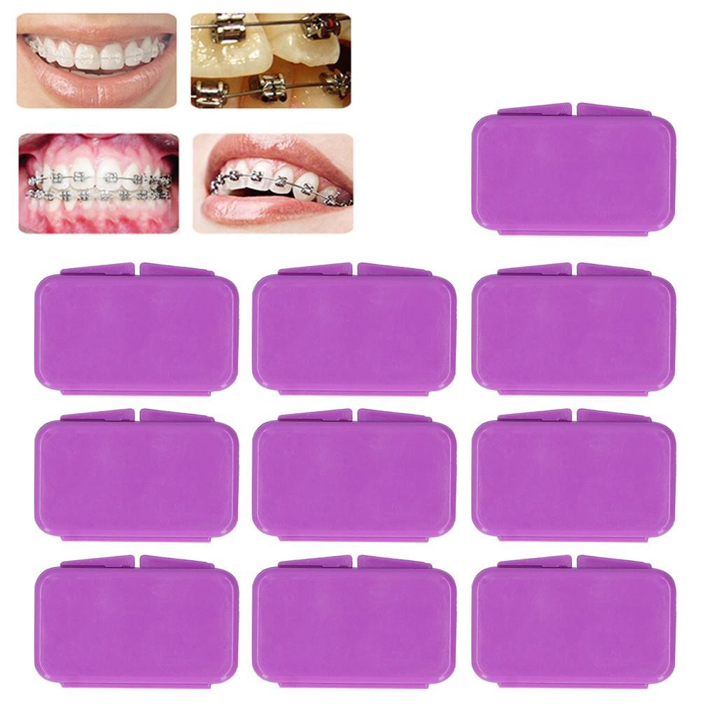 10pcs Dental Care Orthodontic Wax for Braces Mouth Protection Dental Braces Wax