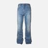 Men's Summer Washed Jeans: High Street Style, Loose, Straight, Casual with Distressed Details