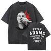 Bryan Adams Roll With The Punches Tour 2026 Vintage Washed T Shirts Unisexs Unisex Gothic Clothing Fashion Oversized Cotton Tshirt