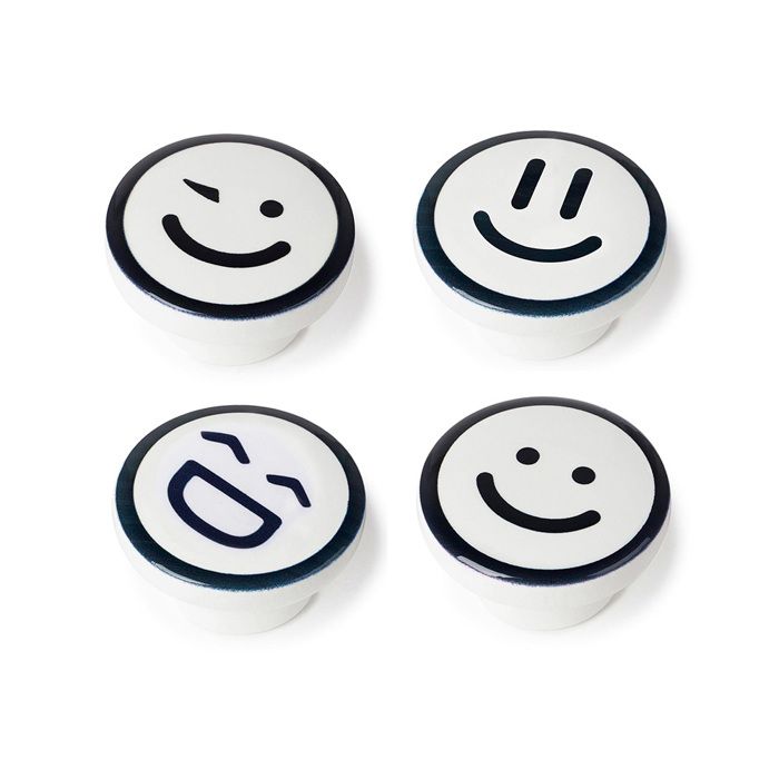 Boutons de meubles - REI - Modèle M9 - Bois de hêtre - Ø38mm - Lot de 4