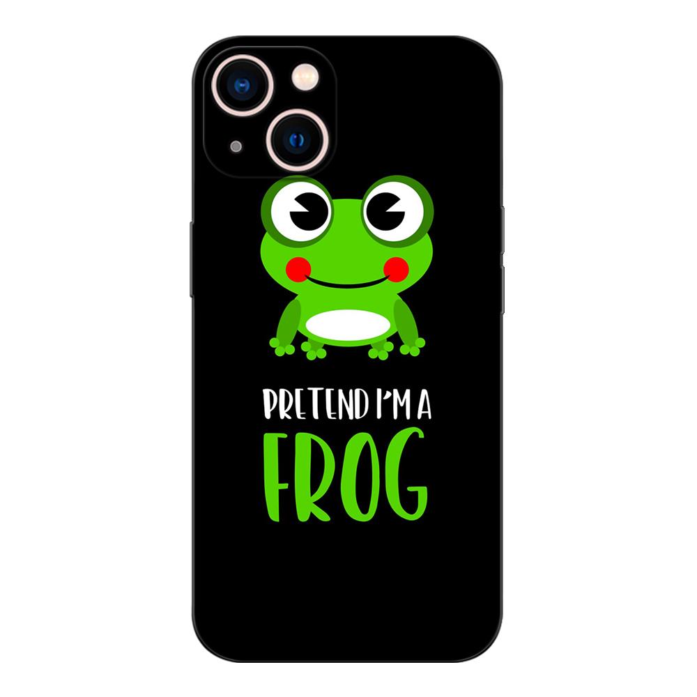 Черный ТПУ чехол для Vivo Y01 Y2 Y12S Y12A Y50 Y15 Y15A Y15S Y17 Y3 Y11 Y50 Y50T Y51S 2019 2020 5G Кавайная лягушка гриб