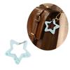Acrylic Wing/Stars Shape Carabiner Hook Clips Card Holder Keychain Portable Outdoor Keyring Hook Backpack Pendant Gifts