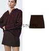 25 Spring New Women's Clothing French Style Design A- Line Simple Temperamental All-Match High Waist Mini Skirt 2334797