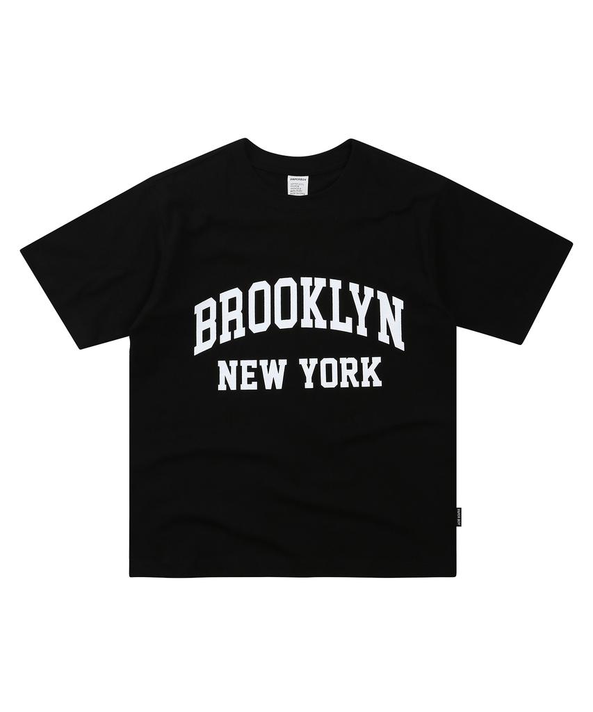 PAPERBOY Brooklyn New York Short Sleeve T-Shirt - White Melange
