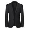 High Quality Blazers Men Fashion Business Solid Color British Style Groom Wedding Dress Man Blazer Jacket