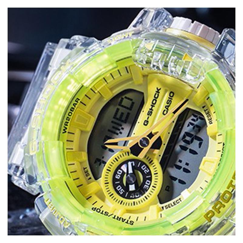 Casio Серия часов-GAGMA классический циферблат с двойным дисплеем и стрелками, кварцевый механизм, полимерный ремешок, японские и корейские часы, GA-400SK-1A9PRS&GMA-S120SR-7A