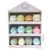 San-X Sumikko Gurashi Мини-набор мягких игрушек из 12 штук в кейсе «Мини-домик Sumikko» (розовый) + Карта Локо Неко