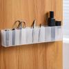Wall Mounted Mini Storage Box 3 Grids Sundries Holder Plastic Makeup Organizer  Home