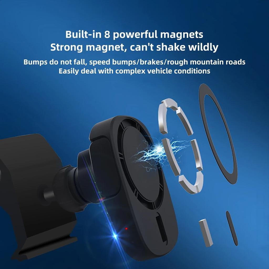 For Tesla Model 3 Model Y 2017-2023 Car 15W Fast Charging Mobile Phone Holder Mount Dashboard Auto Accessories Model3