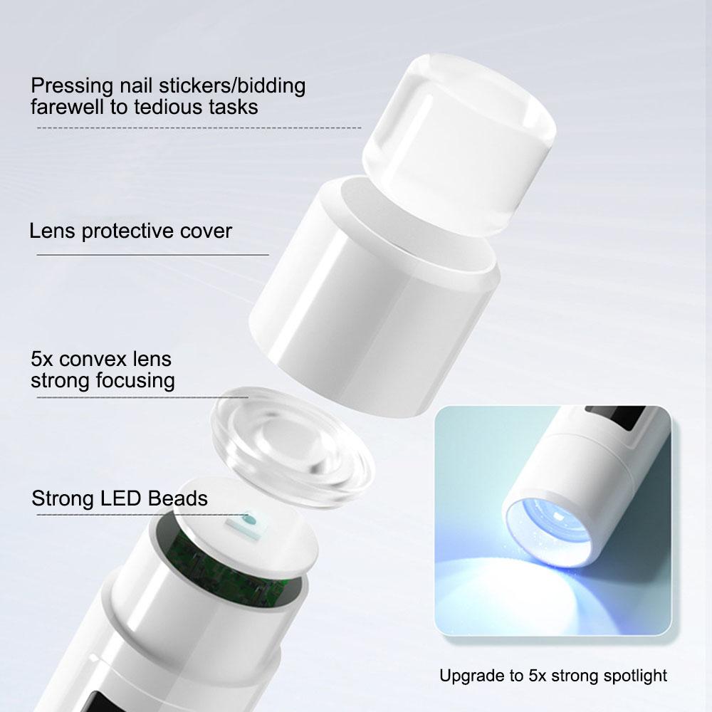 Мини УФ-лампа для ногтей, сушилка, портативная USB перезаряжаемая светодиодная лампа для быстрого высыхания ногтей, ручная маникюрная лампа для гель-лака
