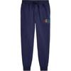 Polo Logo Letter Print Drawstring Cuffed Knit Sweatpants Men Sweatpants Navy-Blue 710899183-001