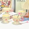 Girls Souvenir Coffee Mug Household Ceramic Cup High Quality Cup Mugs Coffee Miilk Cups Water Cup Birthday Gift Creative Flower