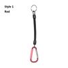 Camping Camping Carabiner Portable Fishing Lanyards Spring Elastic Rope Anti-lost Phone Keychain