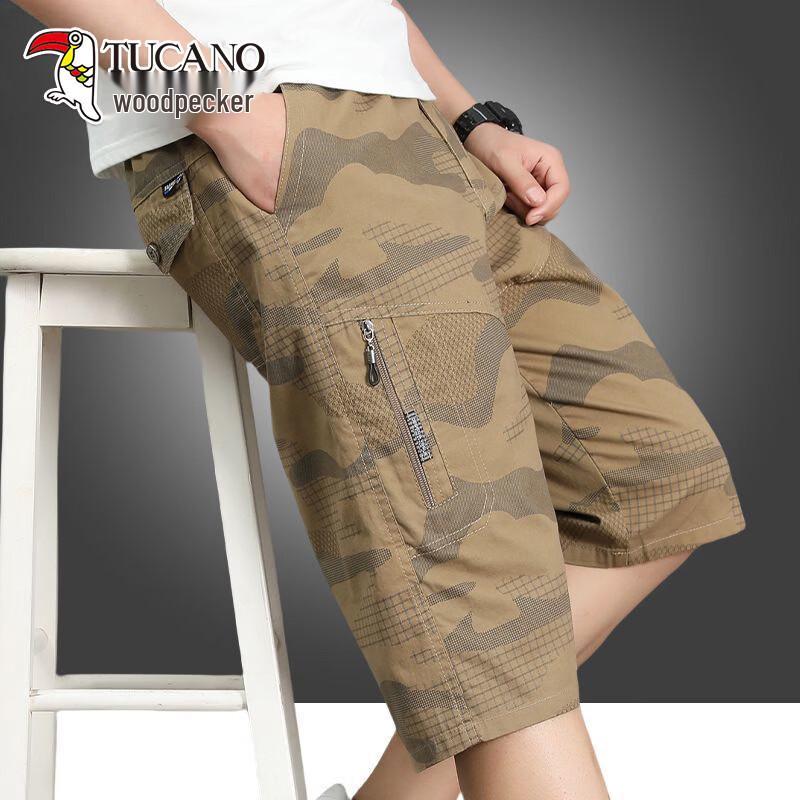 TUCANO Men's Casual Cotton Cargo Shorts
