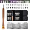 25 In 1 Screwdriver Set Torx Multifunctional Opening Repair Tool Set Precision Screwdriver For Device Phones Tablet PC DIY Kit, 1 Set(25pcs)